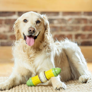 Cravin’ Corncob Treat Ring Dog Toy